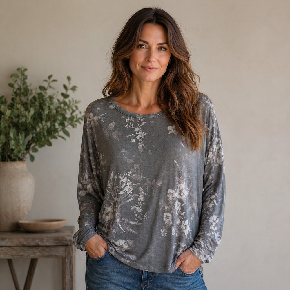 Chaser stitch fix floral top 3X stretchy soft